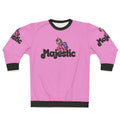 Majestic pink unicorn sweatshirt with a magical, legendary design
