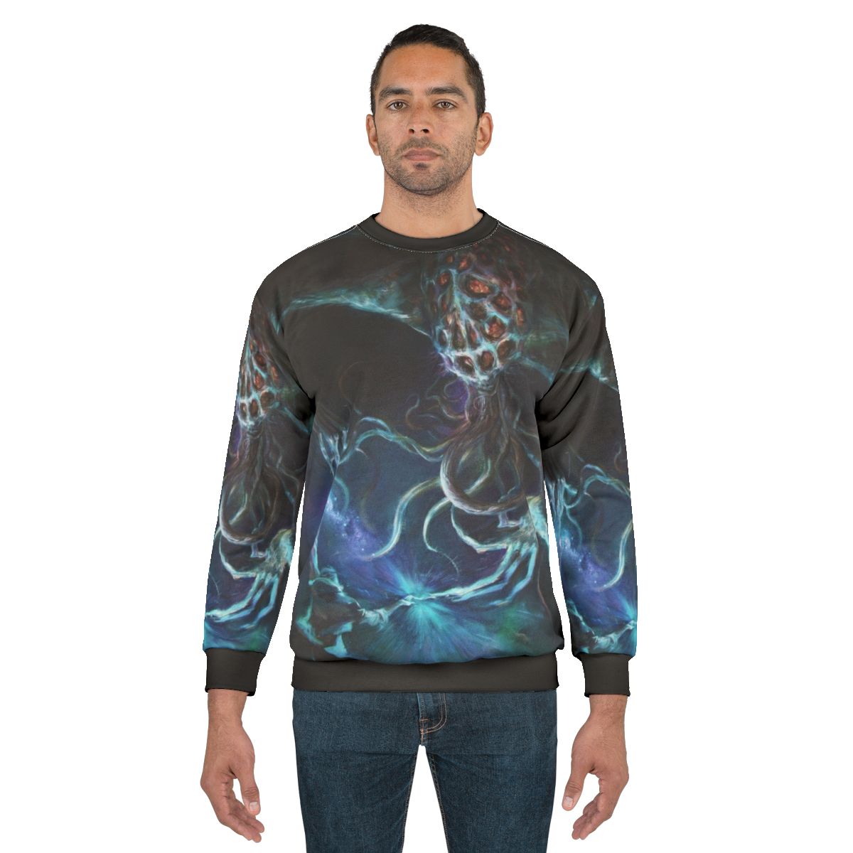 Psychedelic 'Make Contact' sci-fi sweatshirt