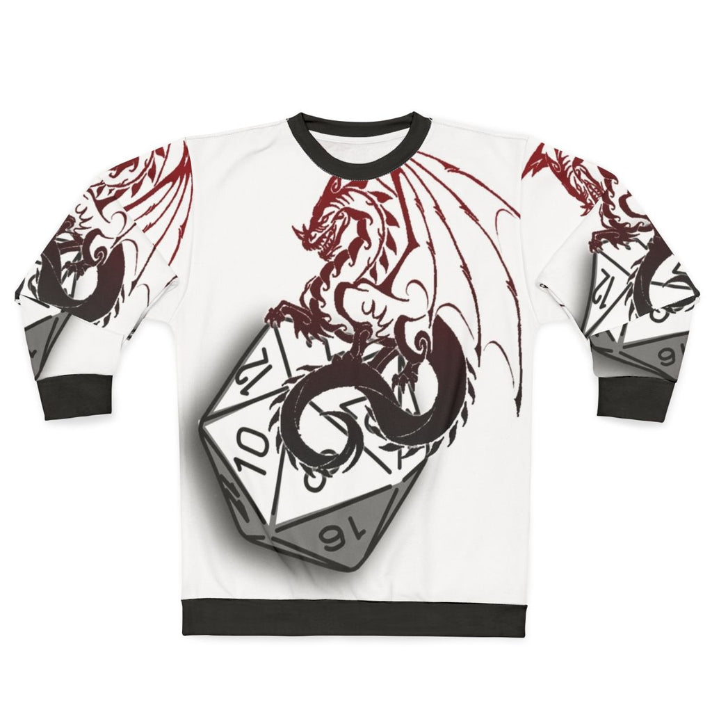 Dungeons and Dragons Sweatshirt with dice and fantasy elements