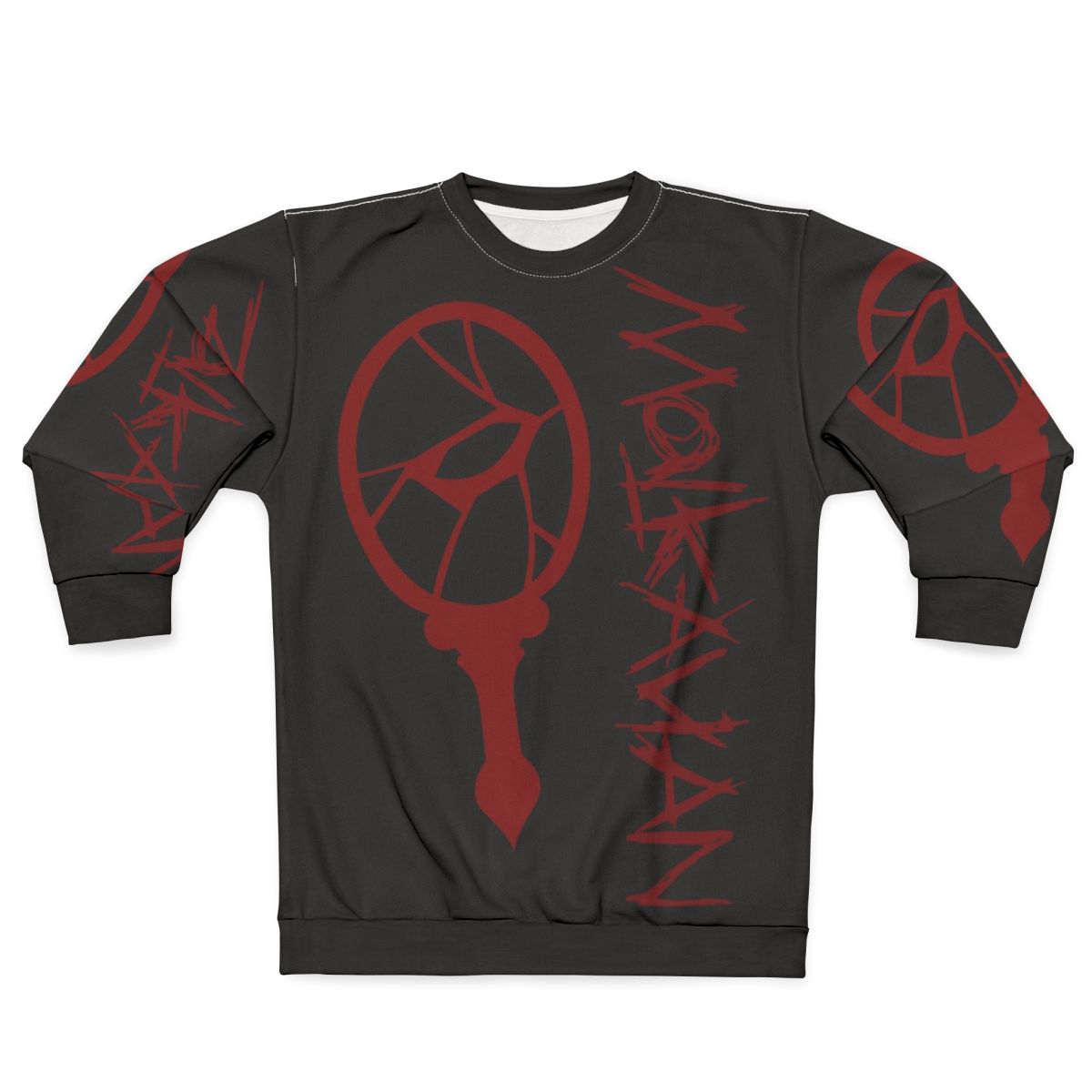 Malkavian V5 Vampire Sweatshirt with Gothic and Insanity Motifs