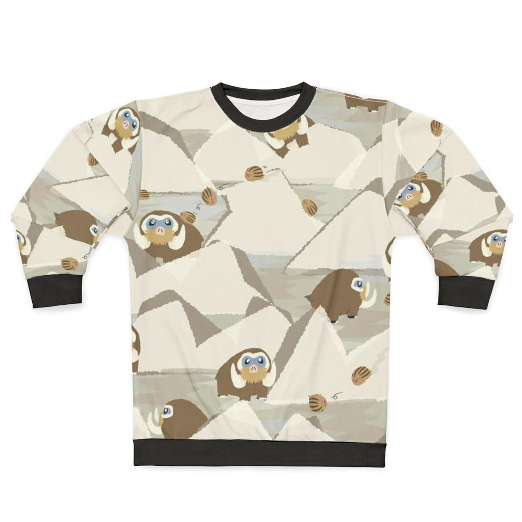 Mamoswine anime inspired elephant graphic sweatshirt