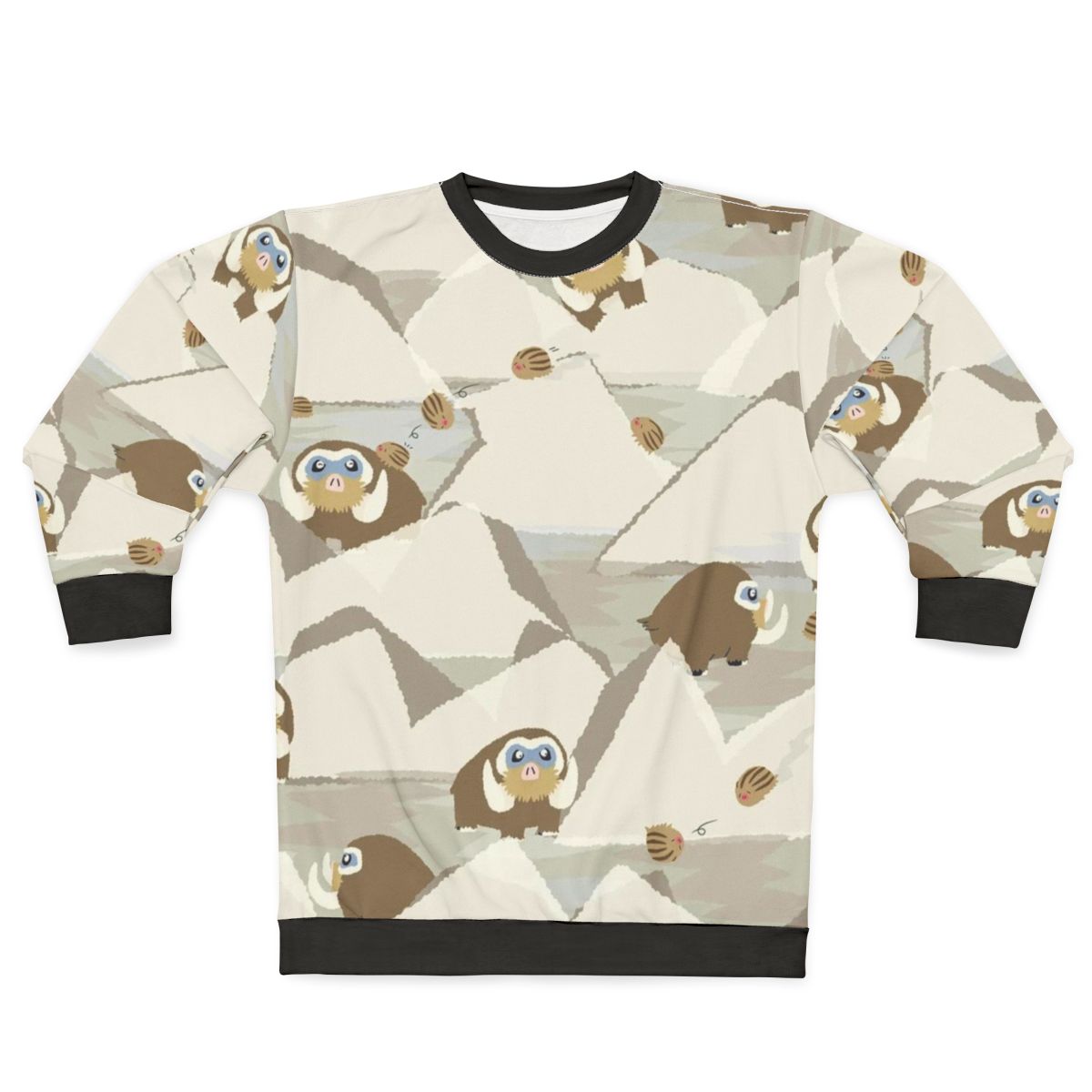 Mamoswine anime inspired elephant graphic sweatshirt