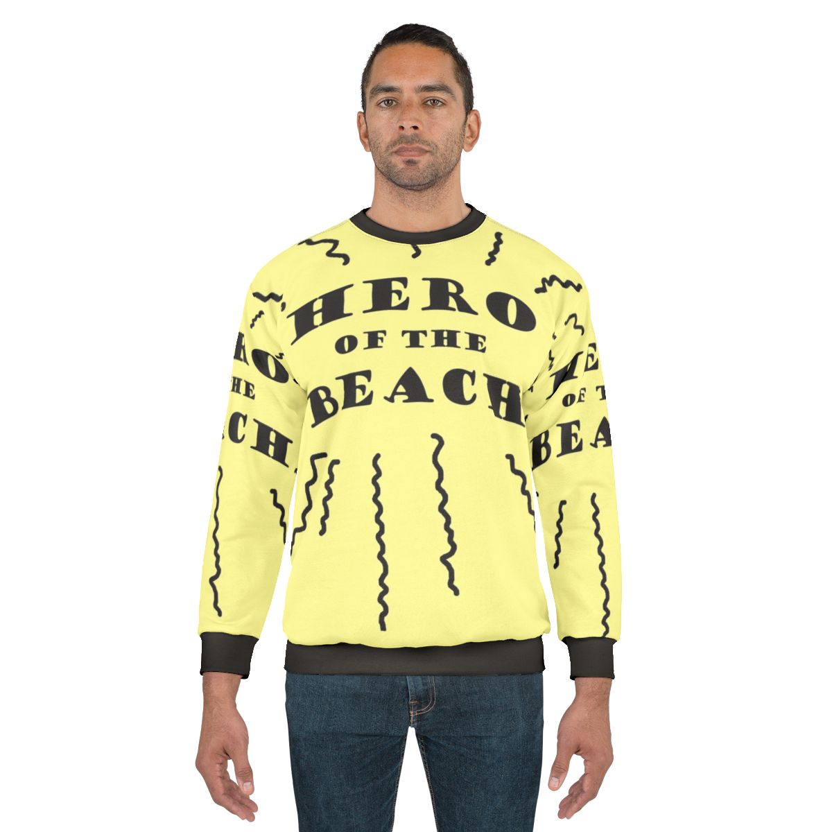 Muscular superhero sweatshirt