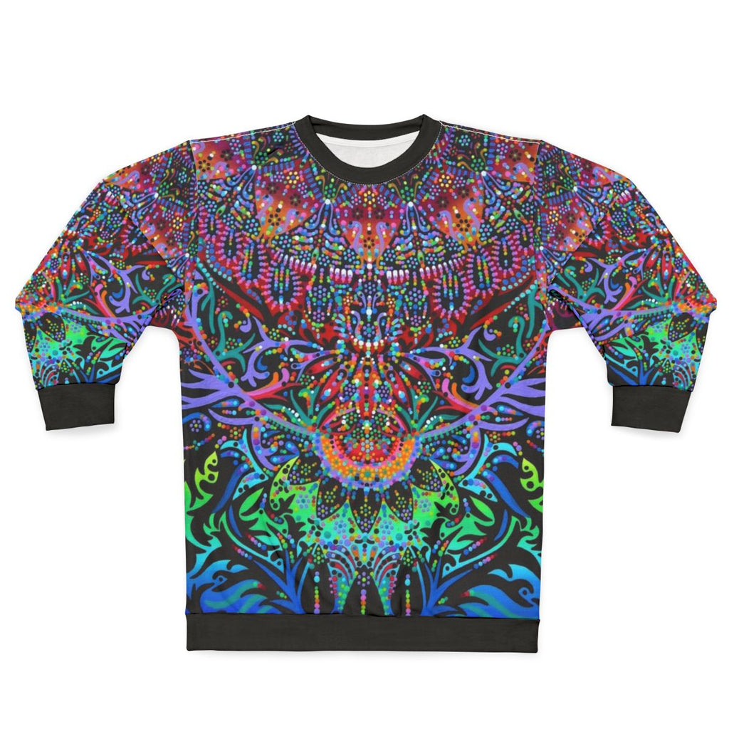 Mandala Sweatshirt - Colorful, Psychedelic Design