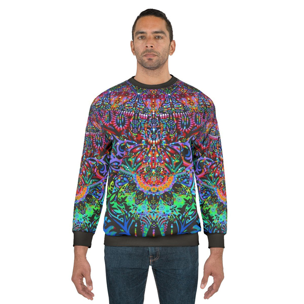 Mandala Sweatshirt - Colorful, Psychedelic Design