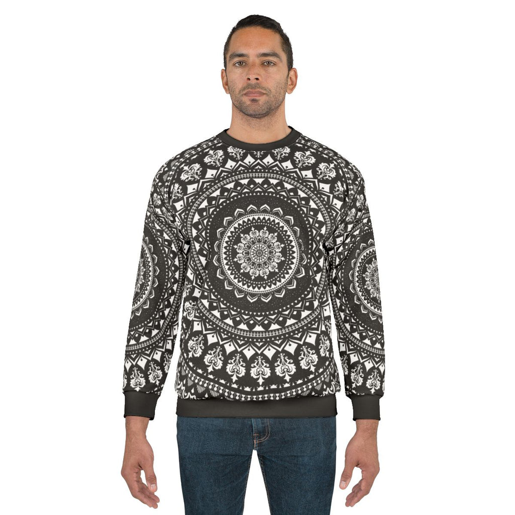 Mandala Monochrome Celestial Sweatshirt
