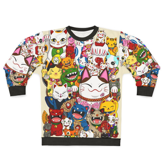 Maneki Neko Lucky Cat Sweatshirt