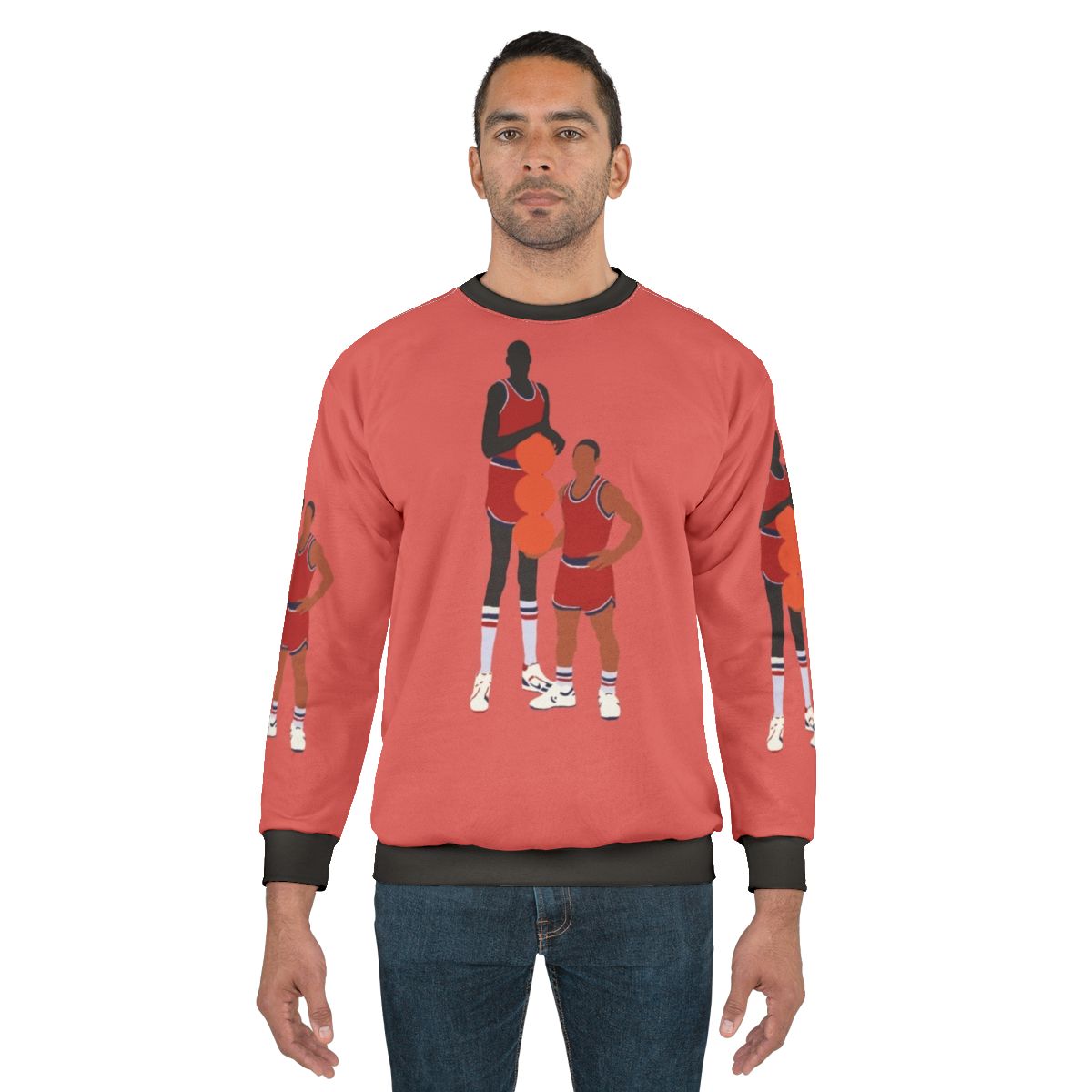 Manute Bol and Muggsy Bogues Washington Bullets Basketball Sweatshirt