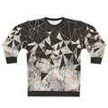 Marble Polygon Pattern Minimalist Sweatshirt