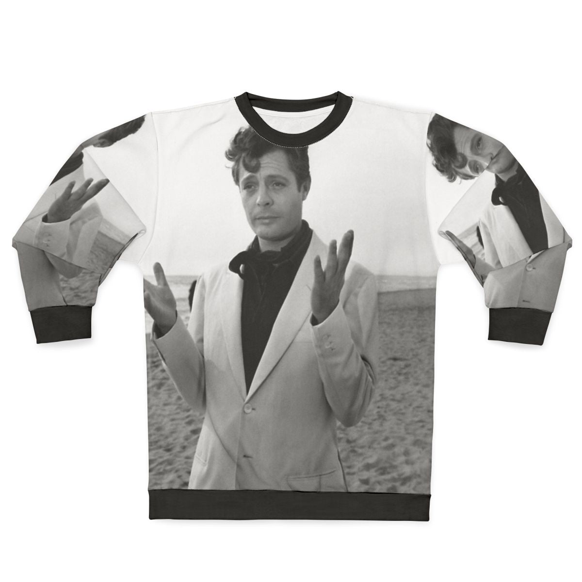 Marcello Mastroianni Italian Cinema Vintage Sweatshirt