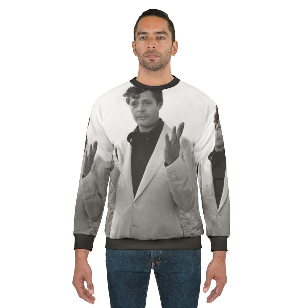 Marcello Mastroianni Italian Cinema Vintage Sweatshirt