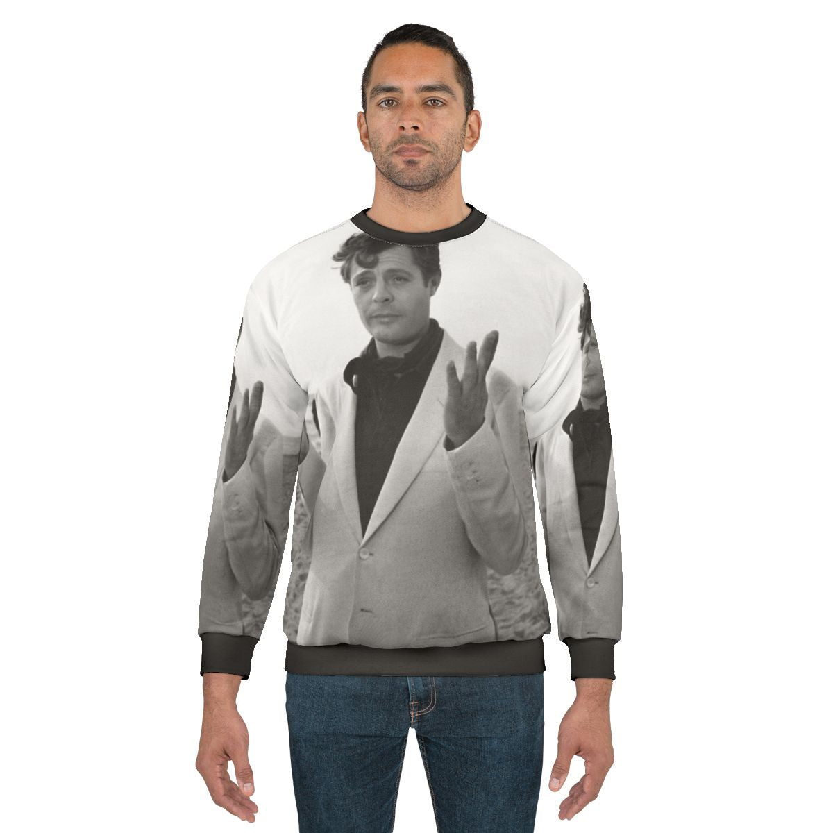 Marcello Mastroianni Italian Cinema Vintage Sweatshirt