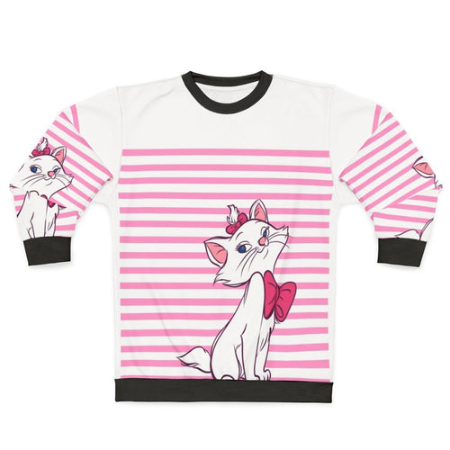 Aristocats Marie Pink Striped Sweatshirt