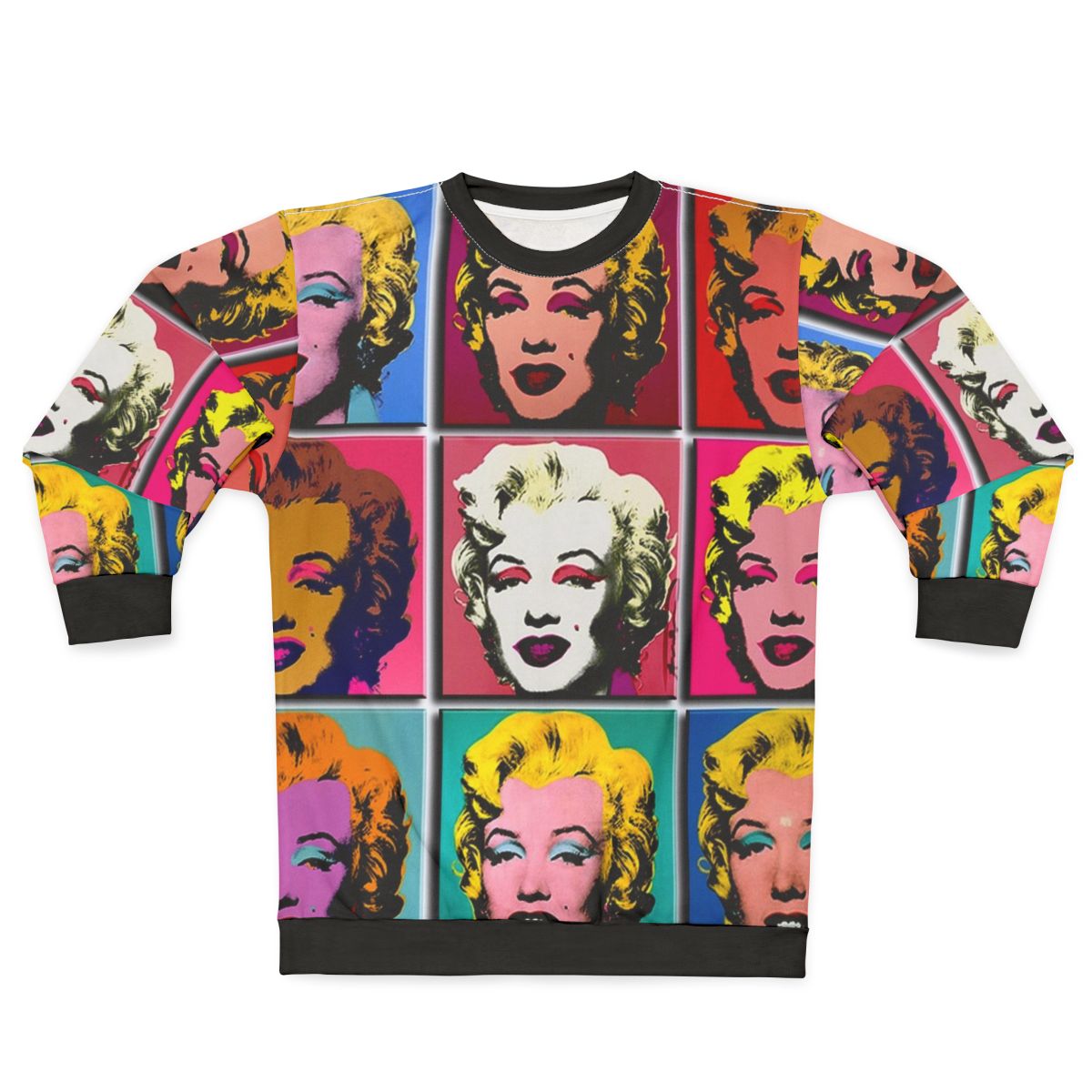 Marilyn Monroe Abstract Art Deco Pop Art Print Sweatshirt