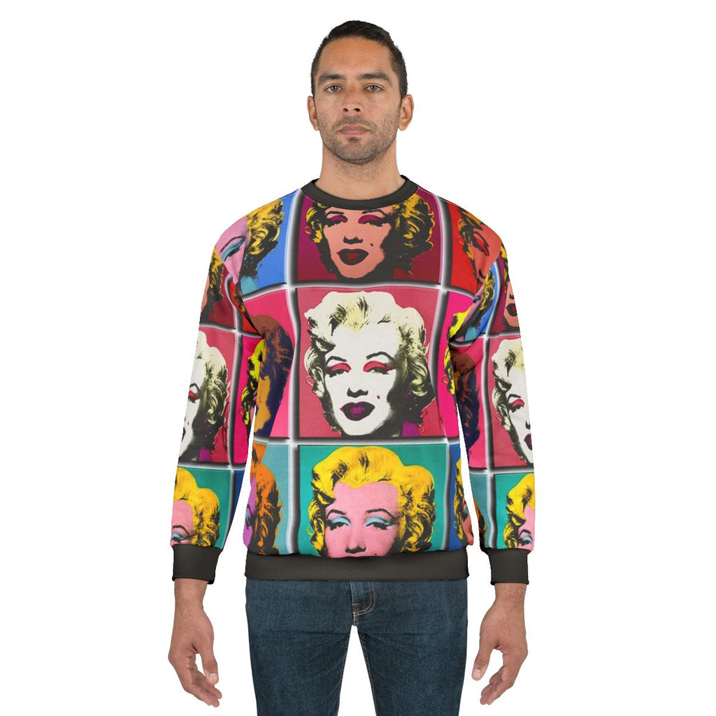 Marilyn Monroe Abstract Art Deco Pop Art Print Sweatshirt