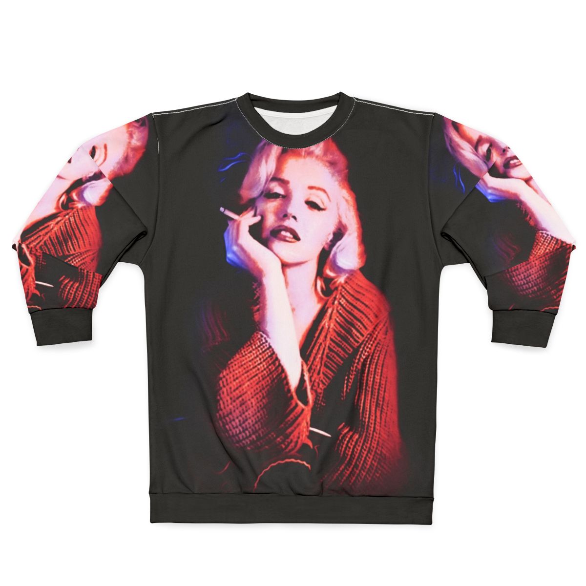 Marilyn Monroe Blue Smoke Women's Graphic Sweatshirt