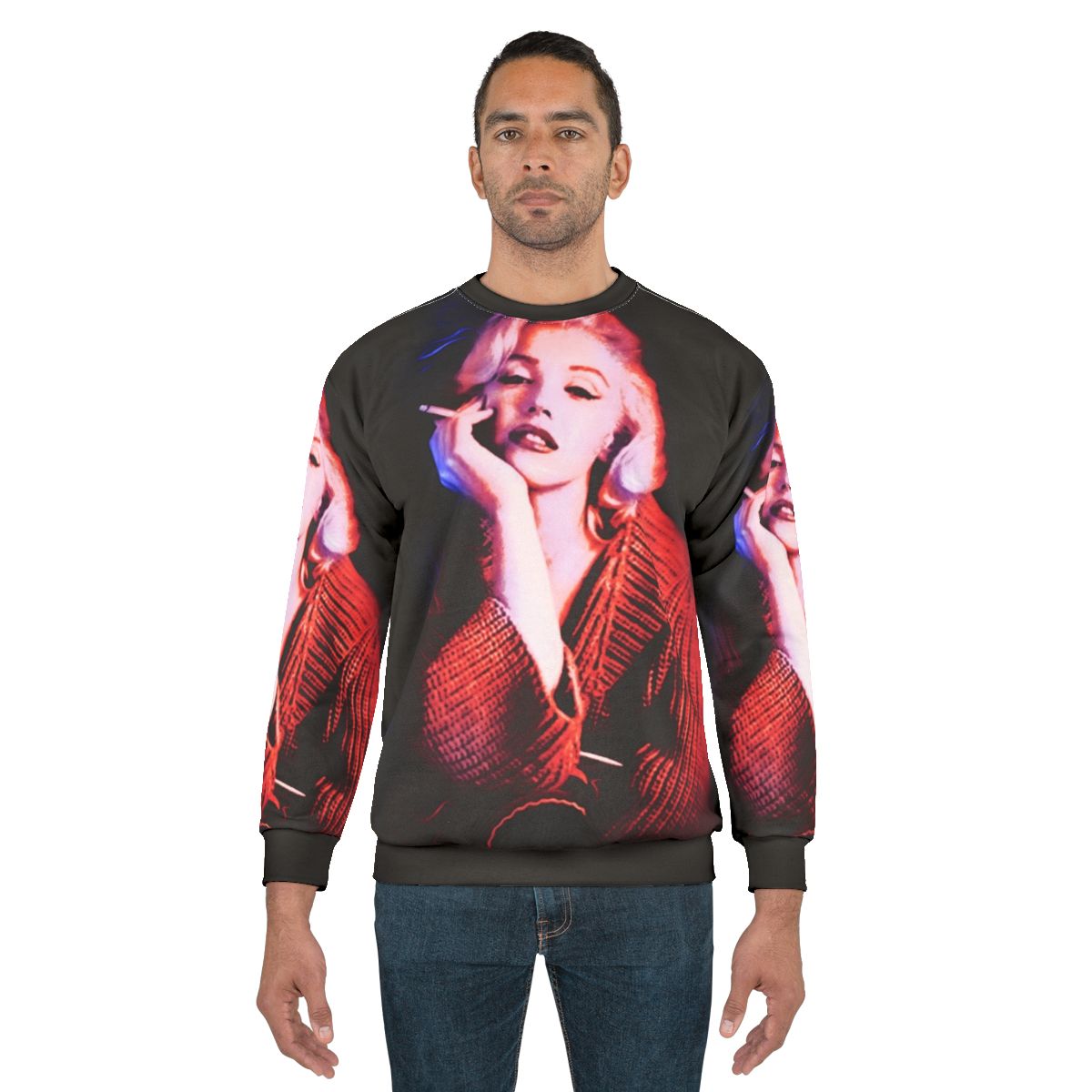 Marilyn Monroe Blue Smoke Women's Graphic Sweatshirt