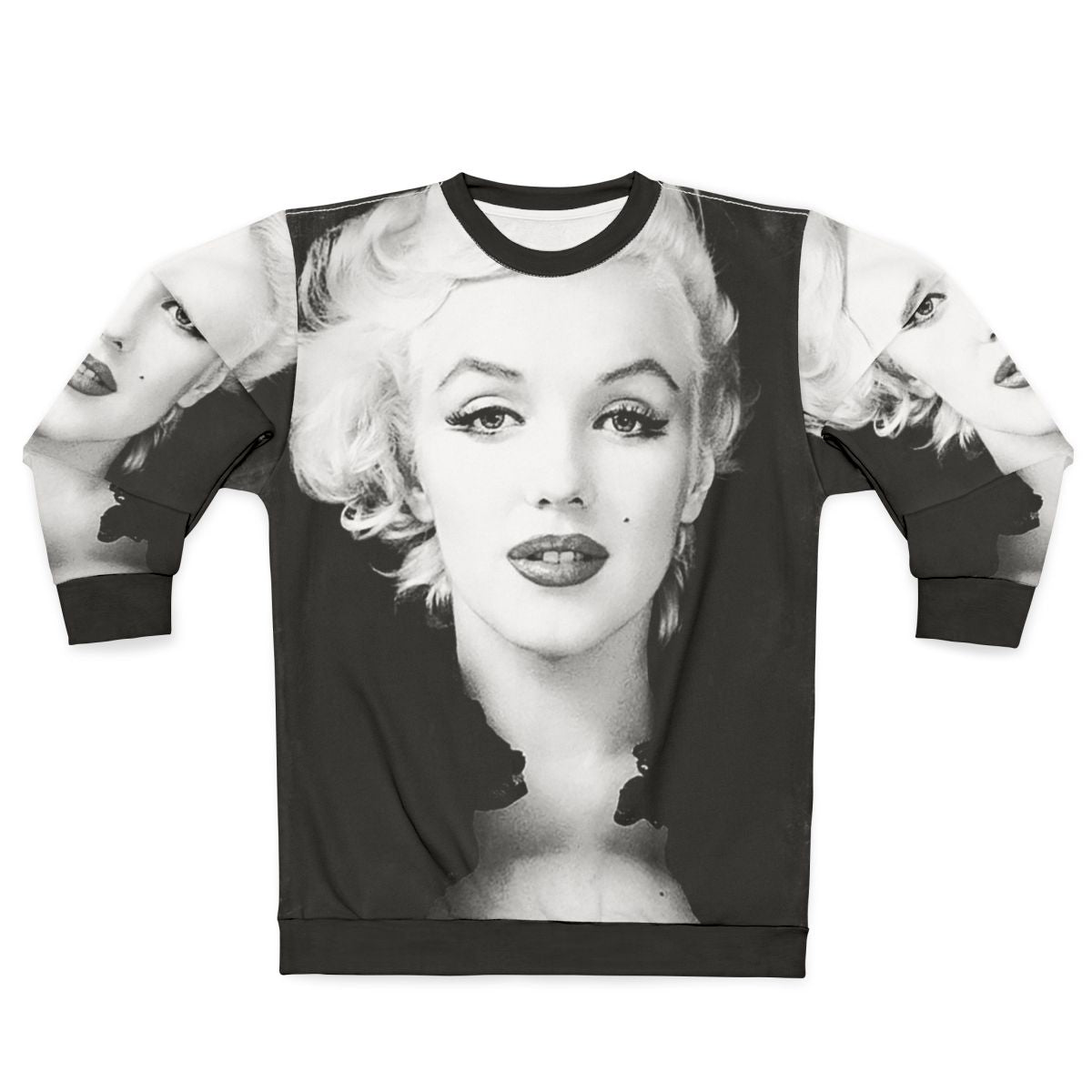 Vintage Marilyn Monroe Black and White Portrait Sweatshirt