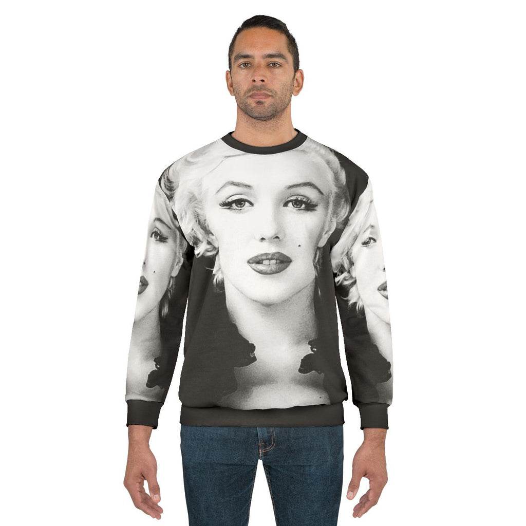 Vintage Marilyn Monroe Black and White Portrait Sweatshirt