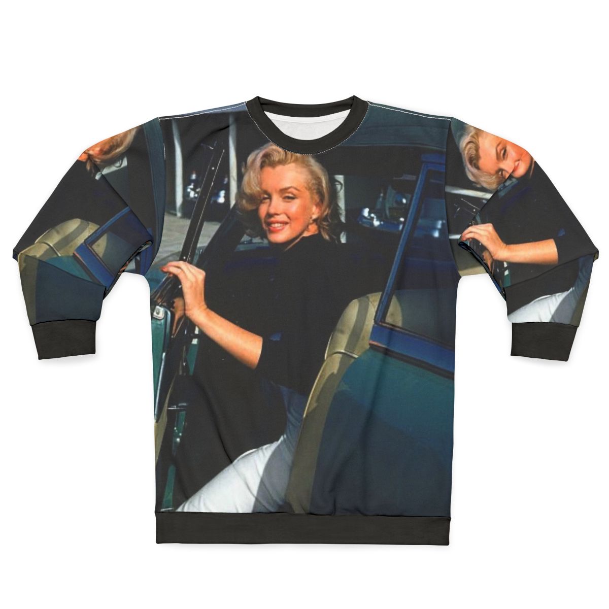 Marilyn Monroe Mugshot Sweatshirt featuring iconic pop art design