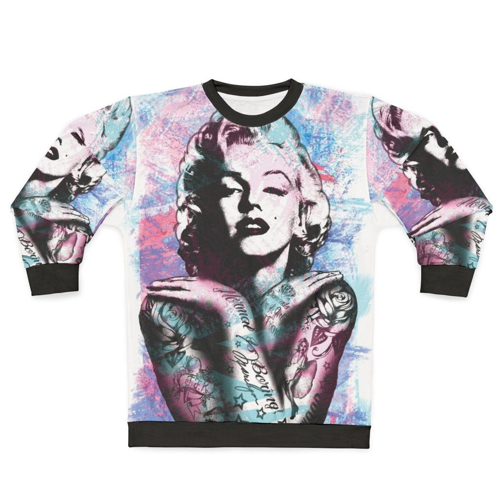 Marilyn Monroe Vintage Sweatshirt with Retro Pop-Art Design