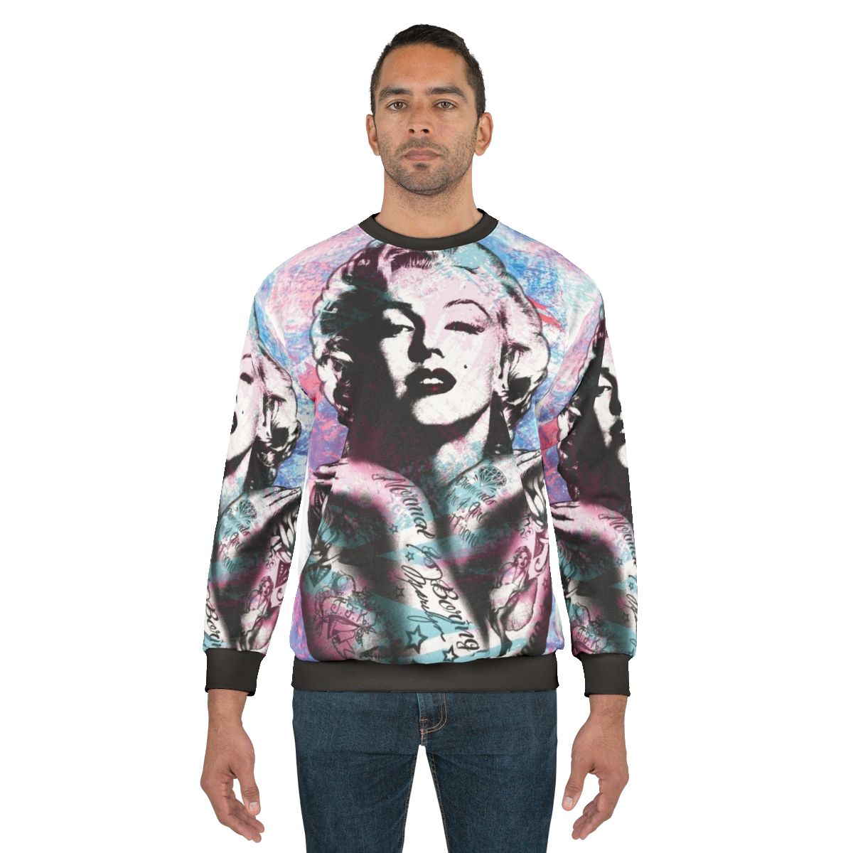 Marilyn Monroe Vintage Sweatshirt with Retro Pop-Art Design