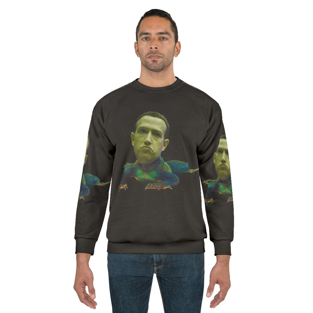 Mark Zuckerberg 'Lizard Person' Sweatshirt