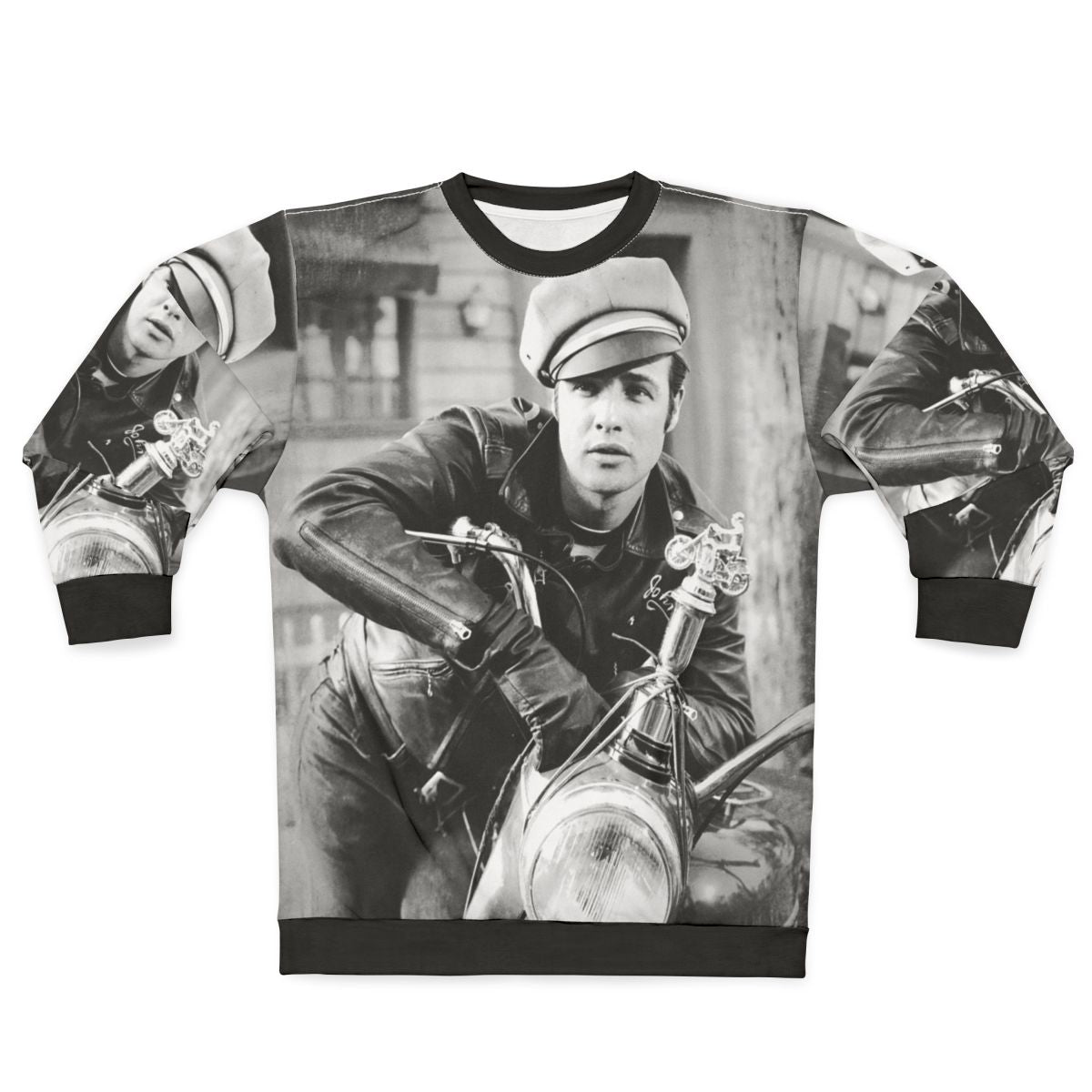 Marlon Brando Vintage Black and White Portrait Sweatshirt