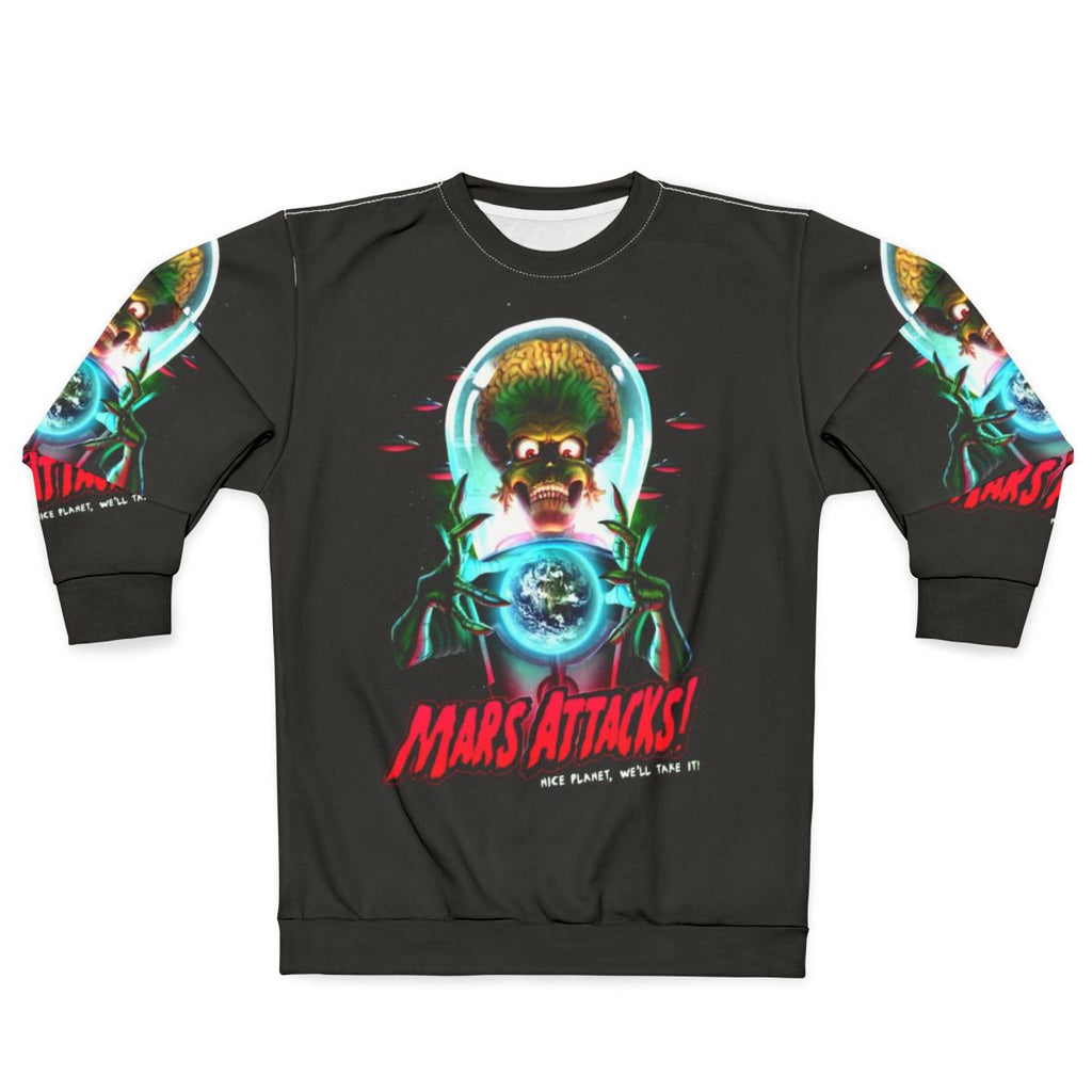 Mars Attacks movie poster inspired sweatshirt