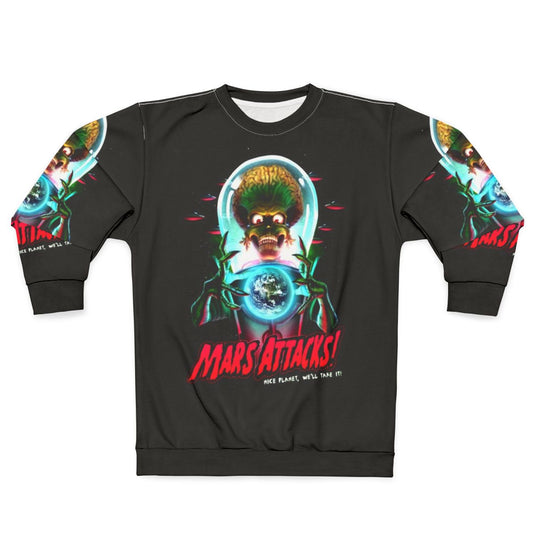 Mars Attacks movie poster inspired sweatshirt