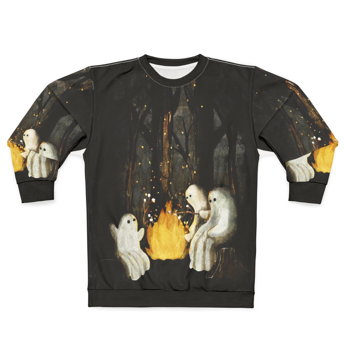 Spooky marshmallow and ghost stories sweatshirt