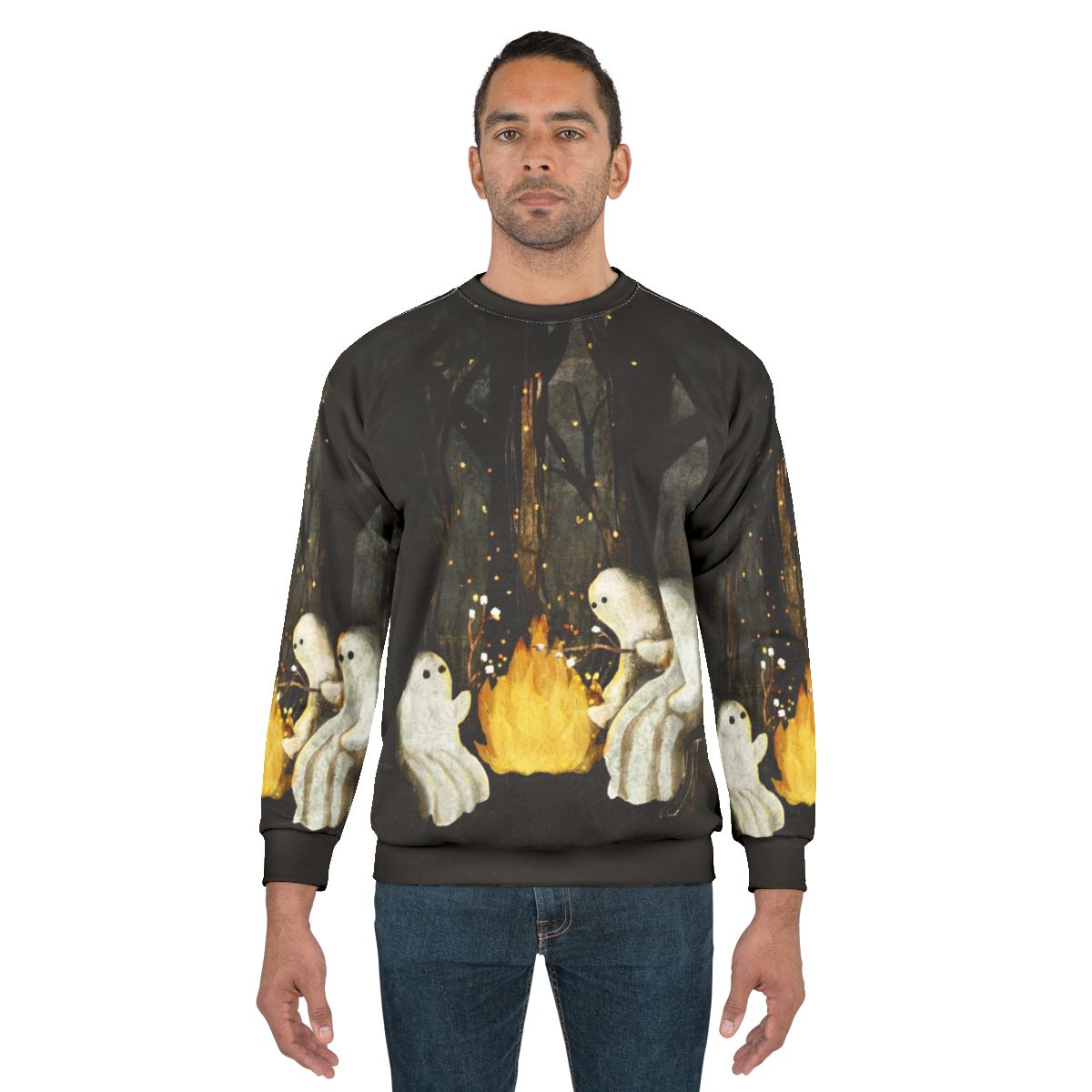 Spooky marshmallow and ghost stories sweatshirt