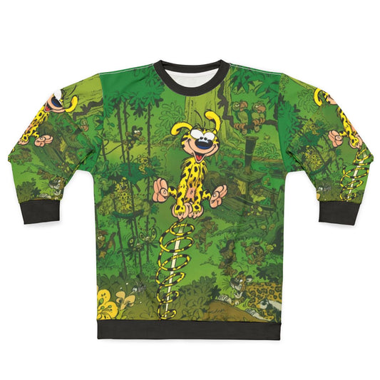 Retro Marsupilami Sweatshirt with Vintage Cartoon Animal Character