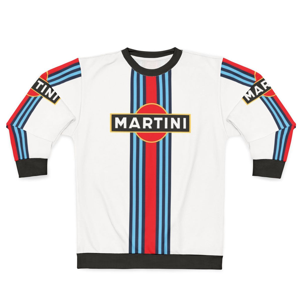 Martini Racing Stripe Sweatshirt for Williams F1 and Porsche 911 GT3 Fans