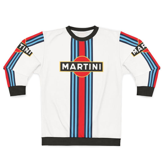 Martini Racing Stripe Sweatshirt for Williams F1 and Porsche 911 GT3 Fans