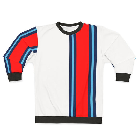 Martini Stripe Sweatshirt featuring minimalist motorsport design