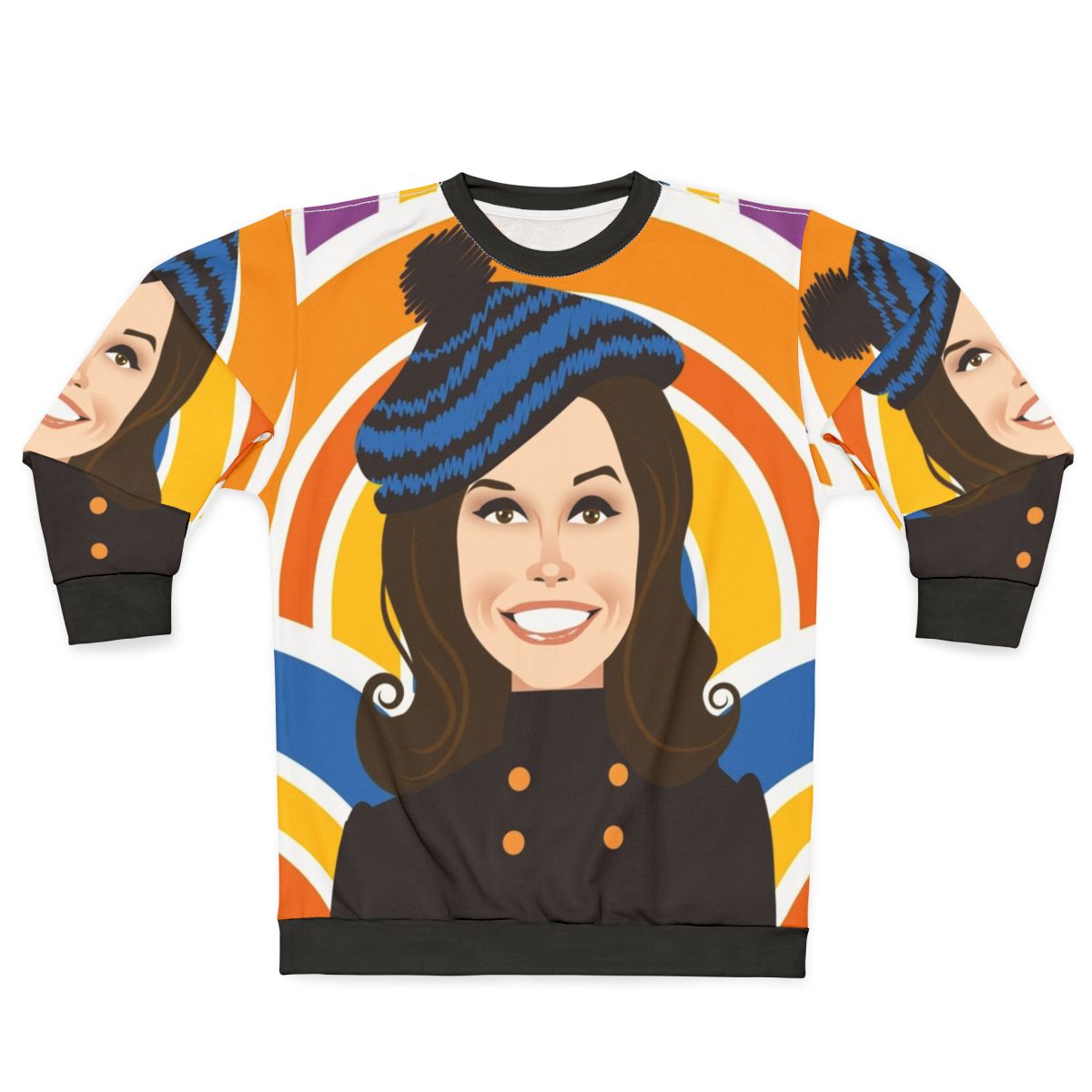 mary tyler moore classic tv comedy alejandro mogollo art sweatshirt