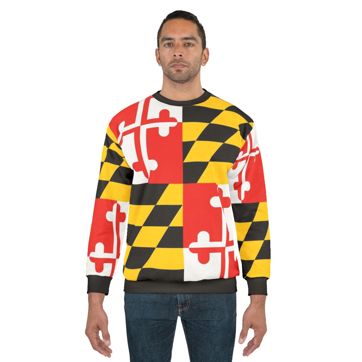 Maryland flag graphic tee sweatshirt