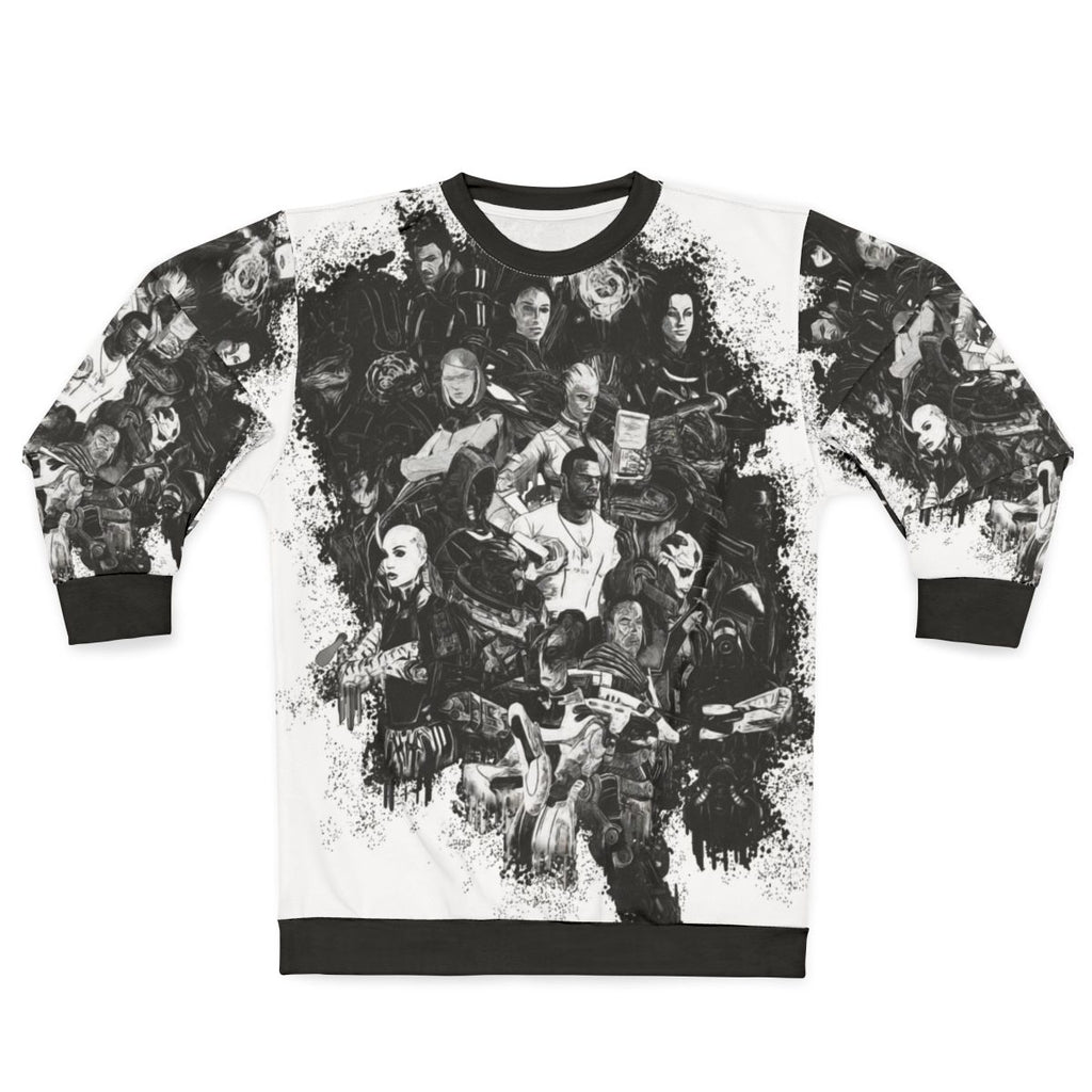 Mass Effect Sweatshirt with Kaidan, Tali, Liara and other characters