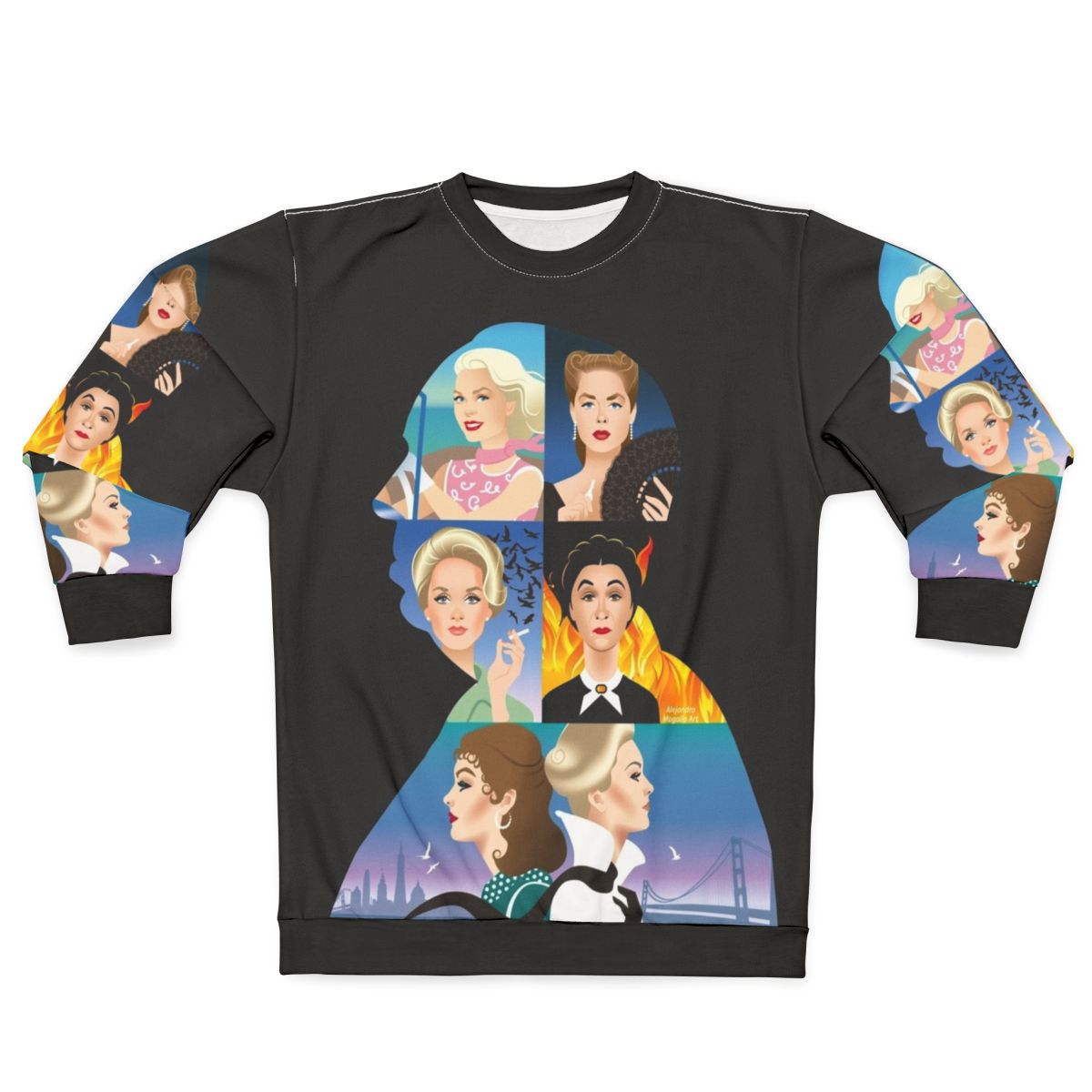 Master Sweatshirt featuring Alfred Hitchcock's iconic silhouette