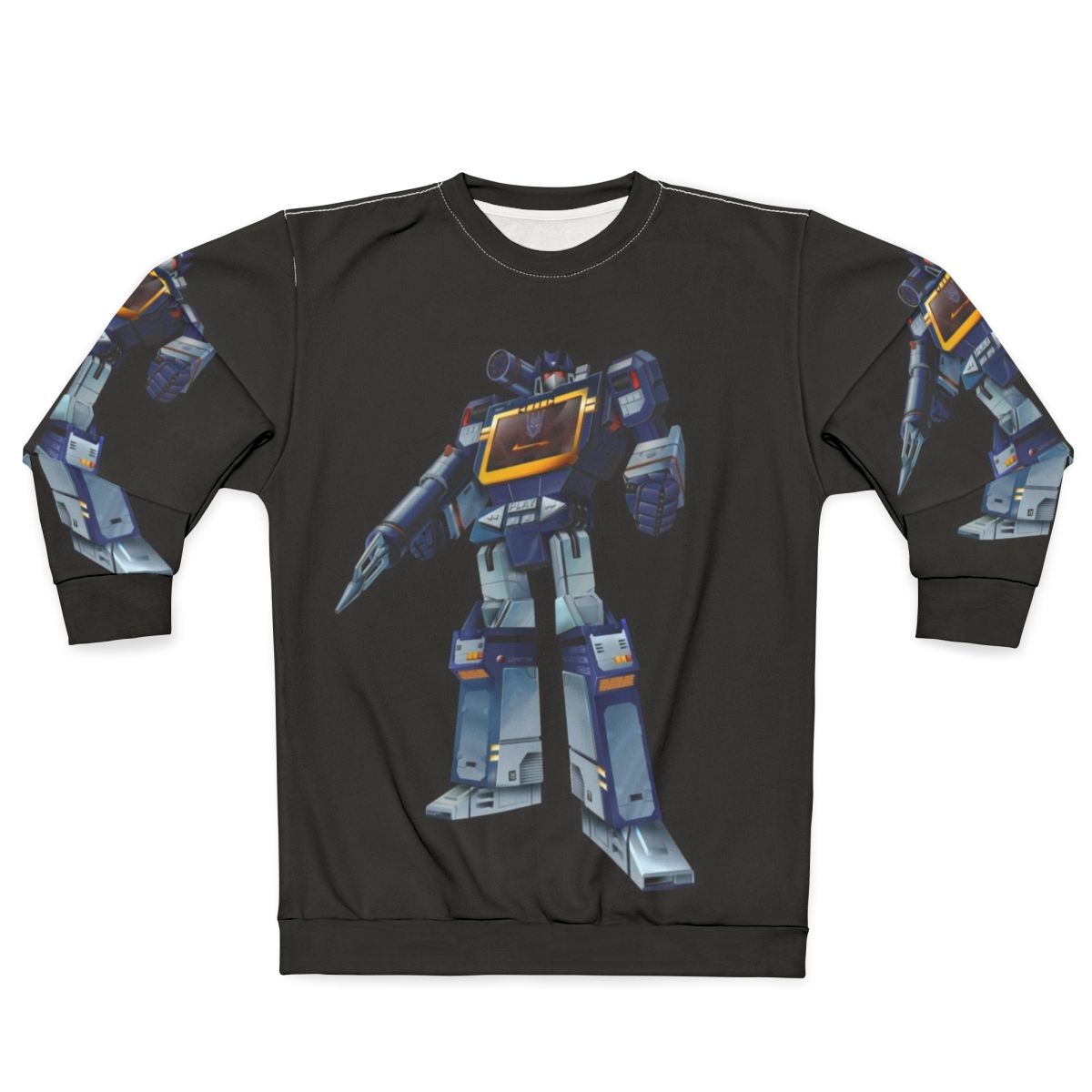 Masterpiece Soundwave Transformers Decepticon Sweatshirt with Transparent Background