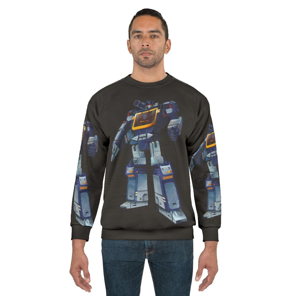 Masterpiece Soundwave Transformers Decepticon Sweatshirt with Transparent Background
