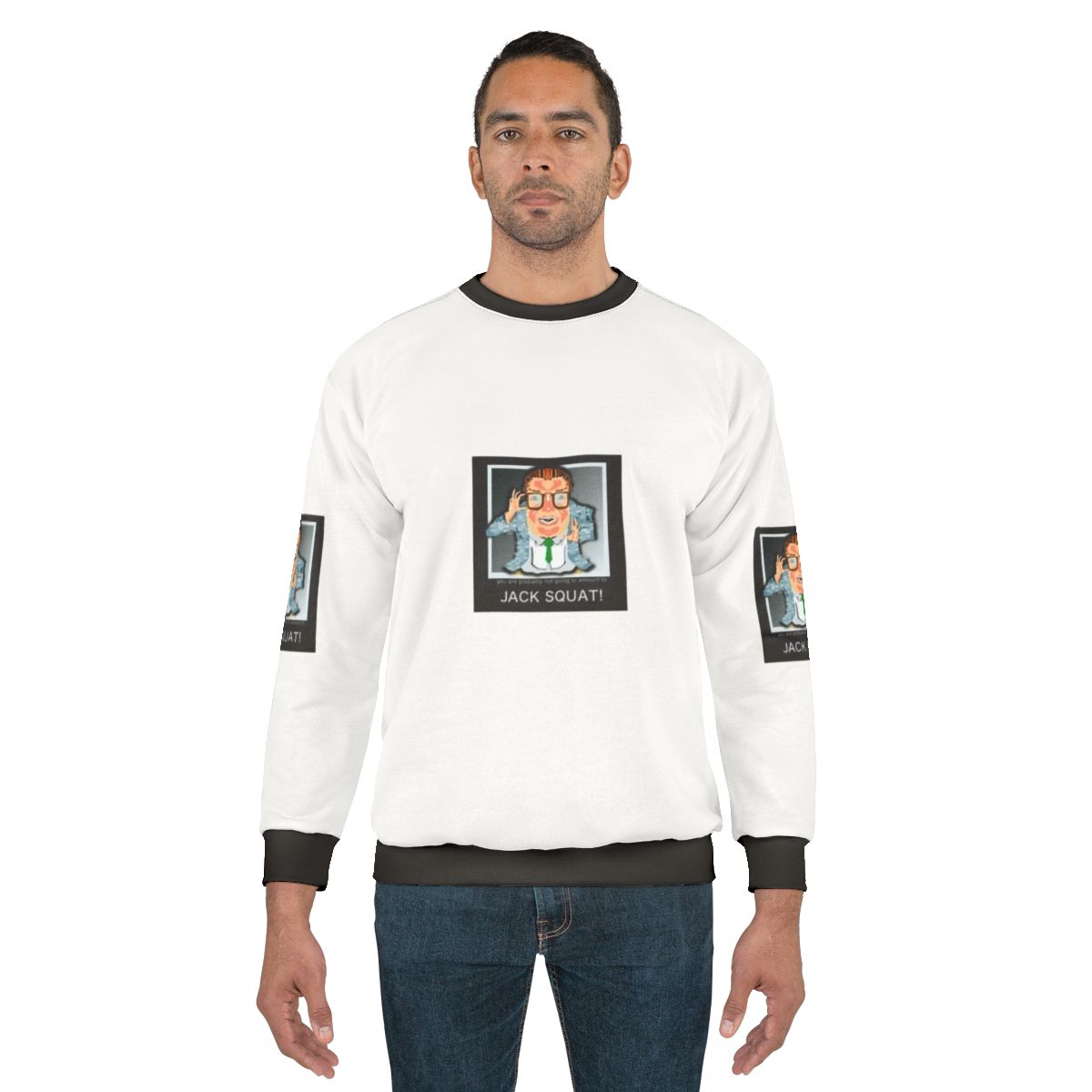 Motivational Speaker Chris Farley Sweatshirt with SNL-Inspired Digital Art