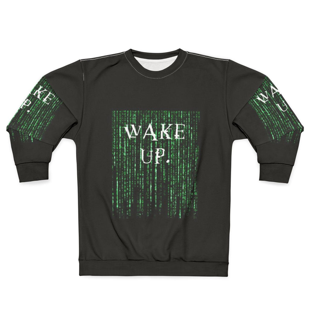 Matrix "Wake Up Neo" Motivational Sweatshirt