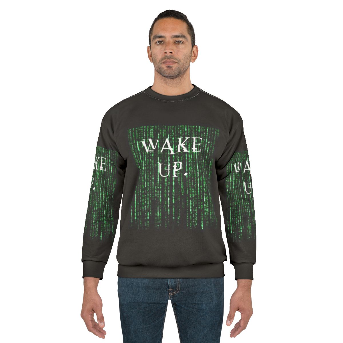 Matrix "Wake Up Neo" Motivational Sweatshirt