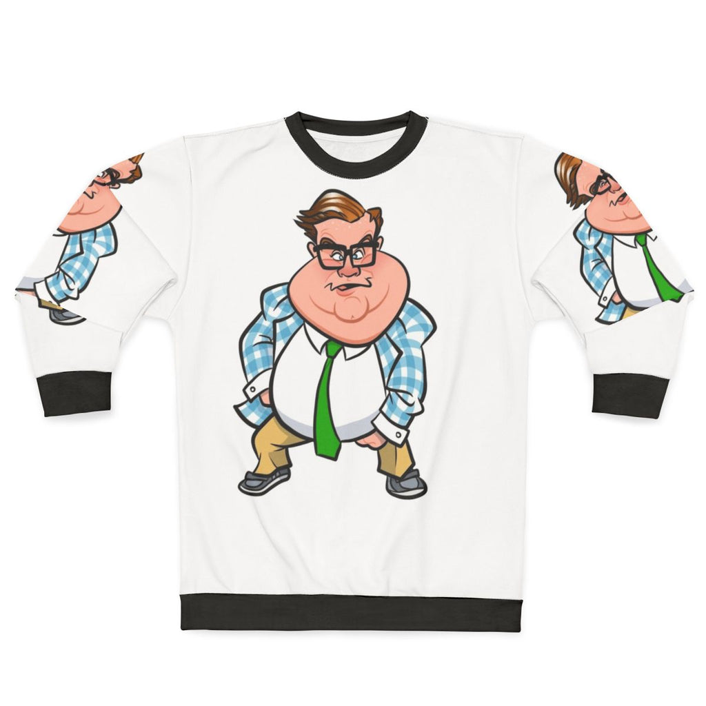 Chris Farley Matt Foley Motivational Speaker Caricature Sweatshirt