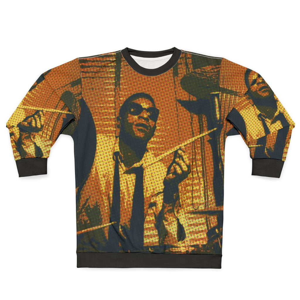 Max Roach Jazz Drummer Portrait Sweatshirt