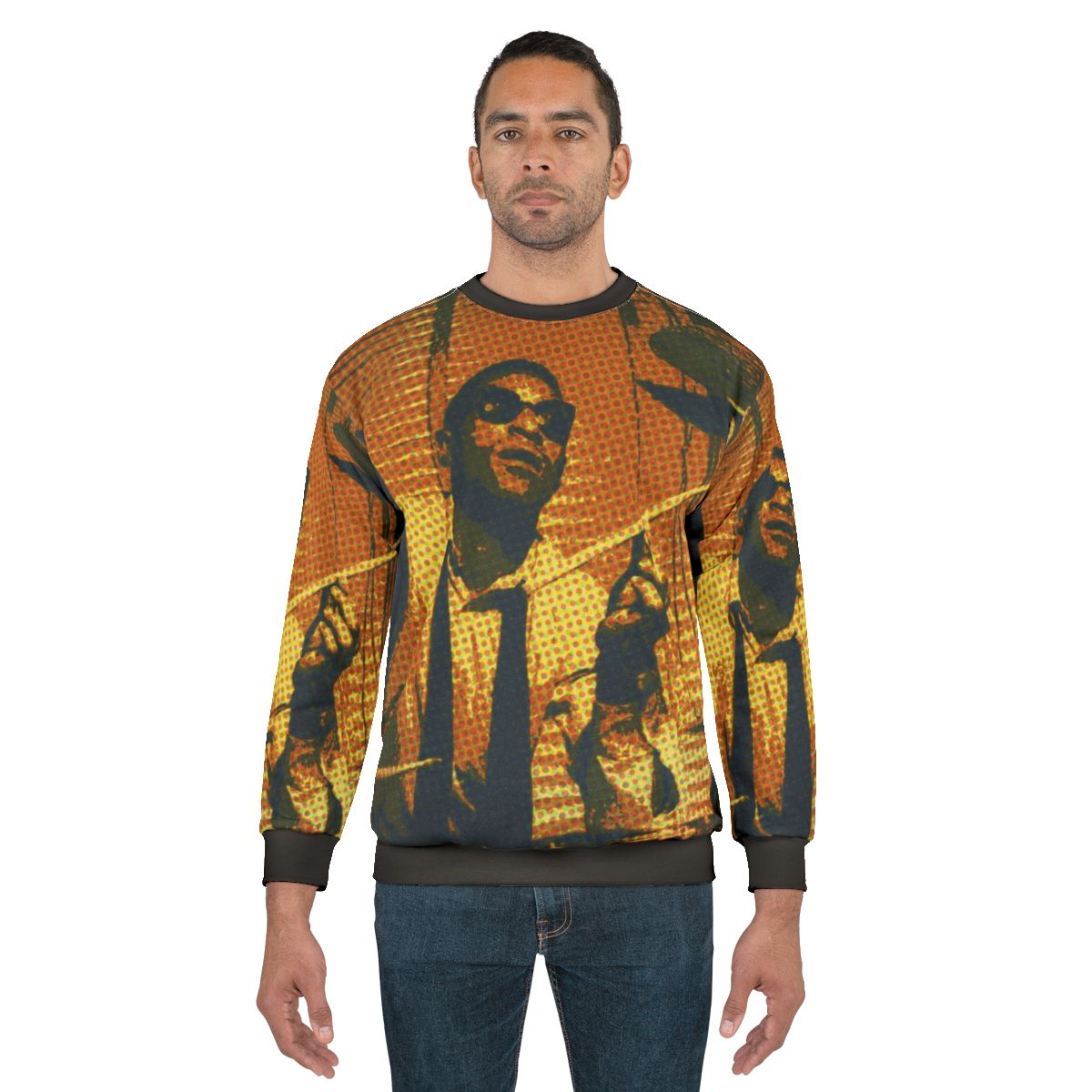 Max Roach Jazz Drummer Portrait Sweatshirt