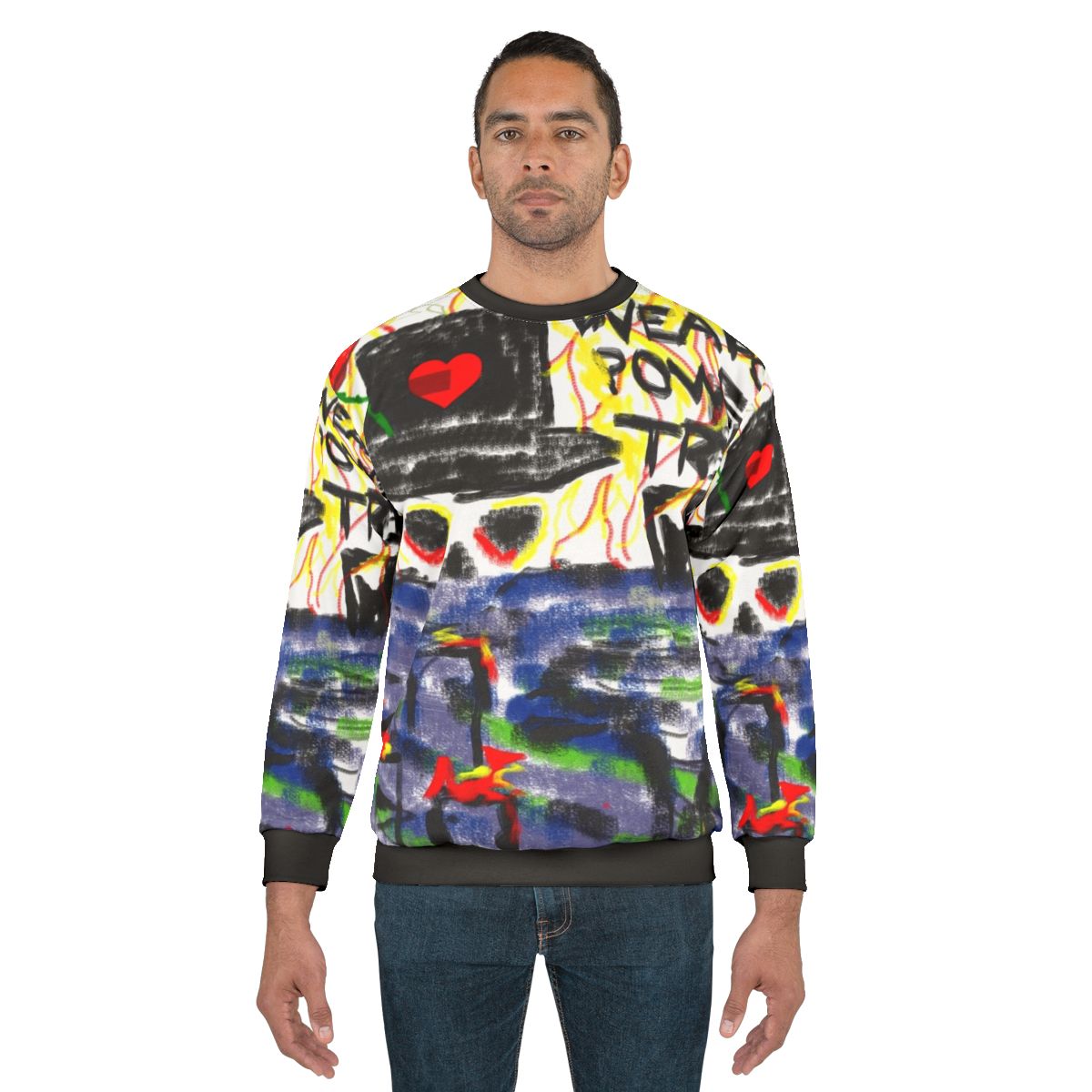 Conceptual artwork reggae sweatshirt