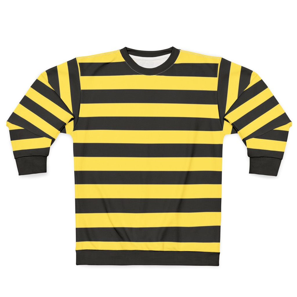 Me Before You Inspired Black and Yellow Striped Sweatshirt